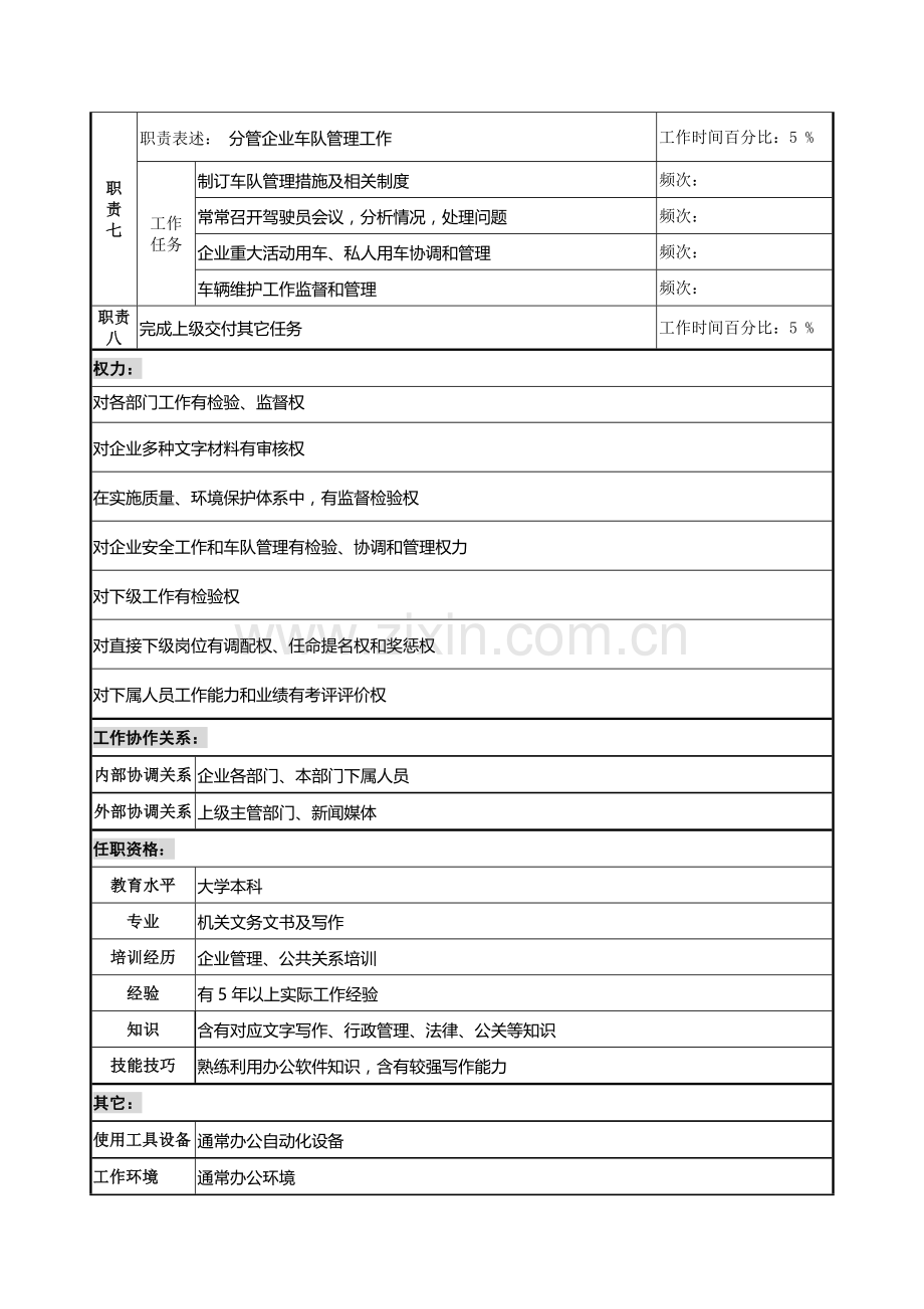 行政事务部事务部经理岗位职责样本.doc_第3页