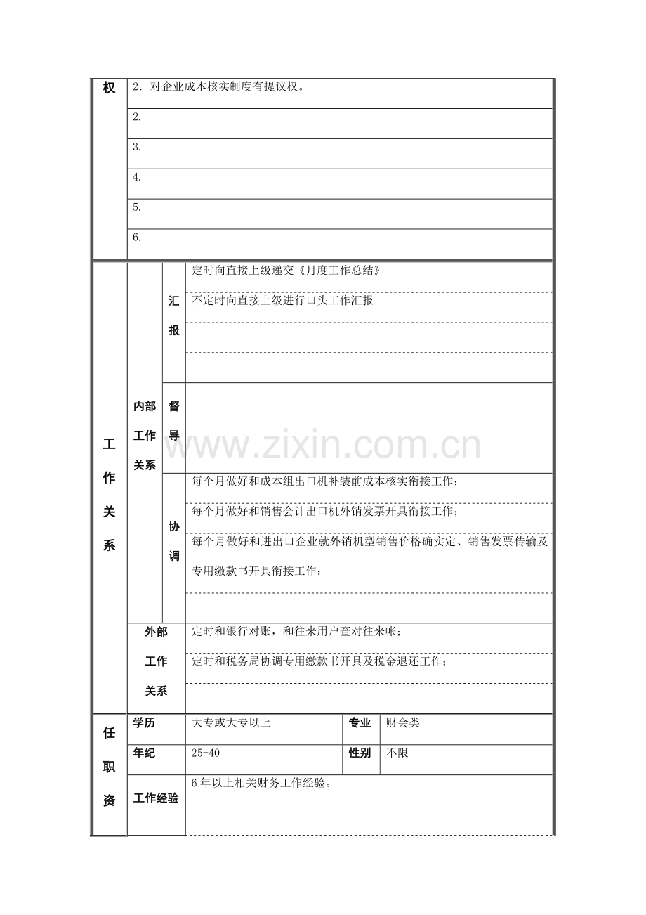 生财务部成本核算会计岗位职责样本.doc_第2页