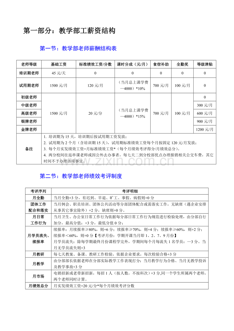 教育培训机构新薪酬新规制度.doc_第3页