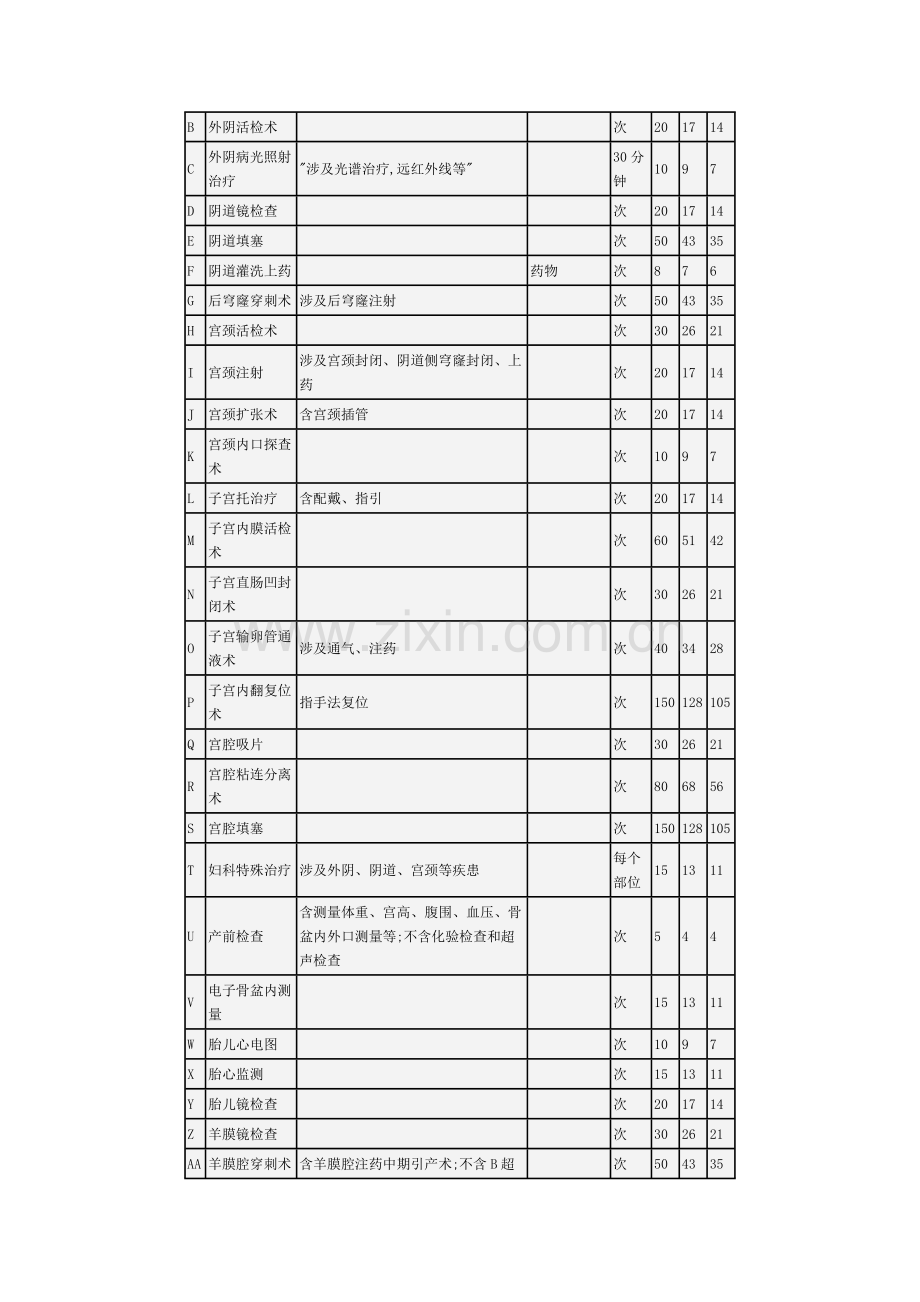 河南省医疗服务收费统一标准.doc_第2页