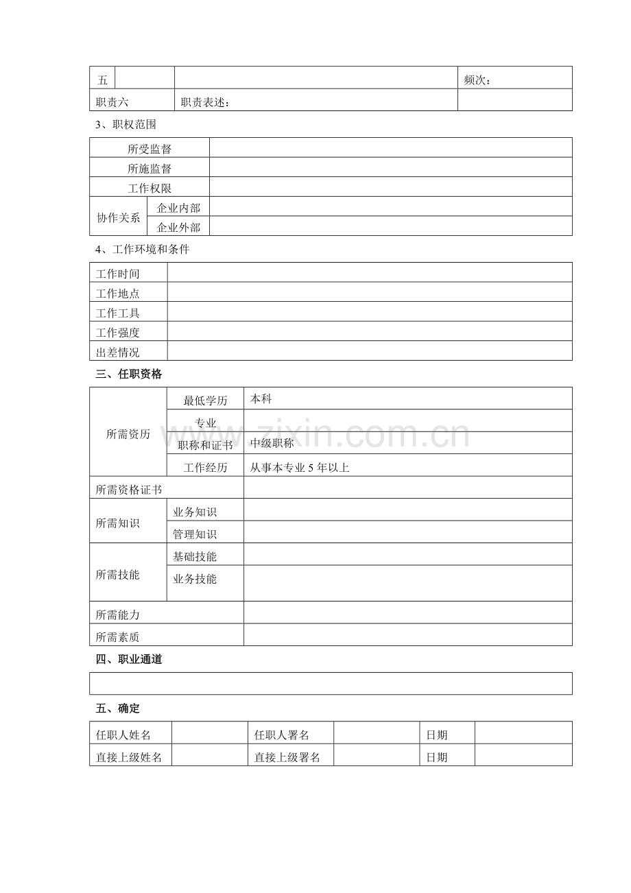 行政事务部(副)经理岗位说明书样本.doc_第2页