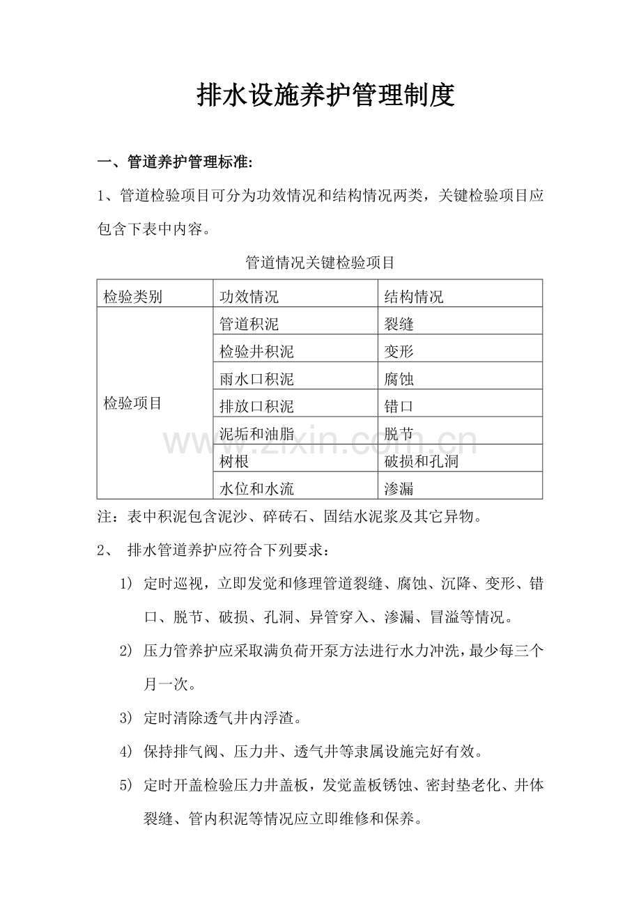 排水设施养护管理新规制度.docx_第1页