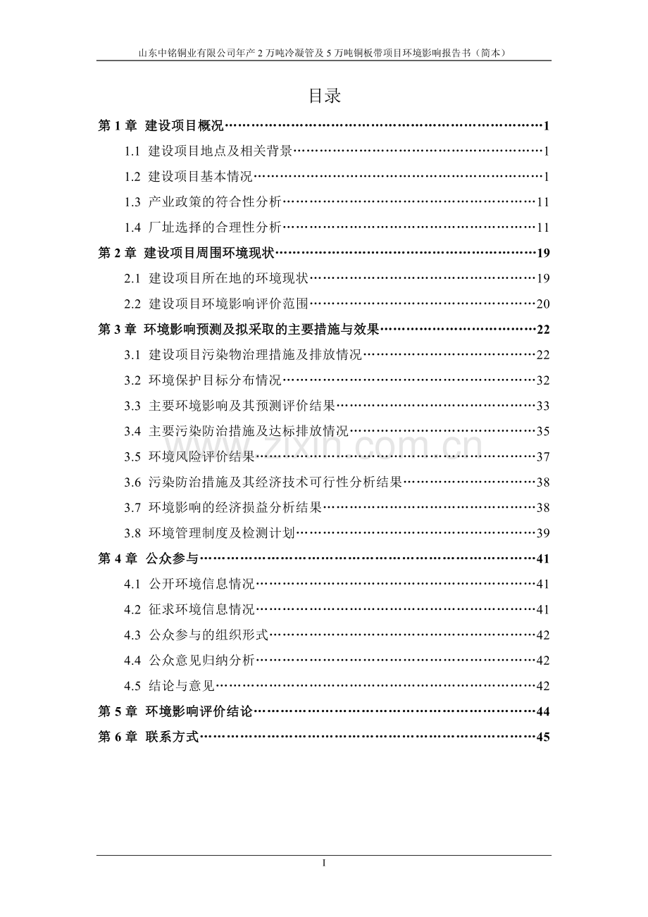 年产2万吨冷凝管及5万吨铜板带项目-环境影响评价报告书.doc_第1页