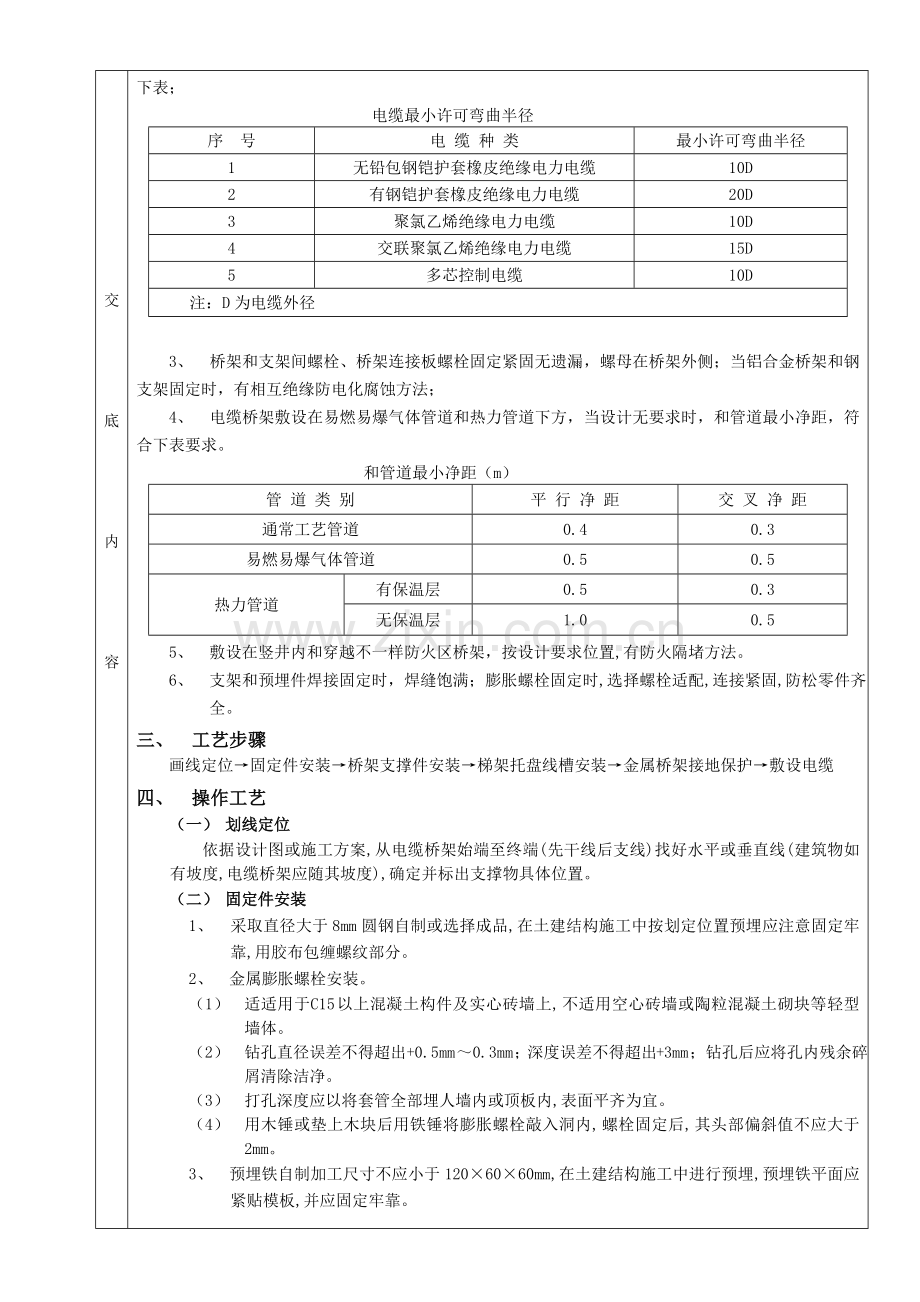 室内电缆桥架安装关键技术交底.doc_第3页