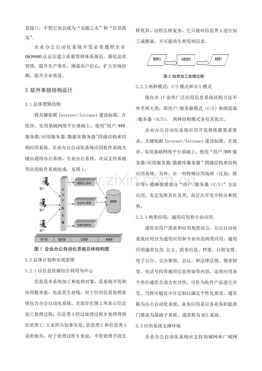 企业办公自动化系统的设计.doc_第2页