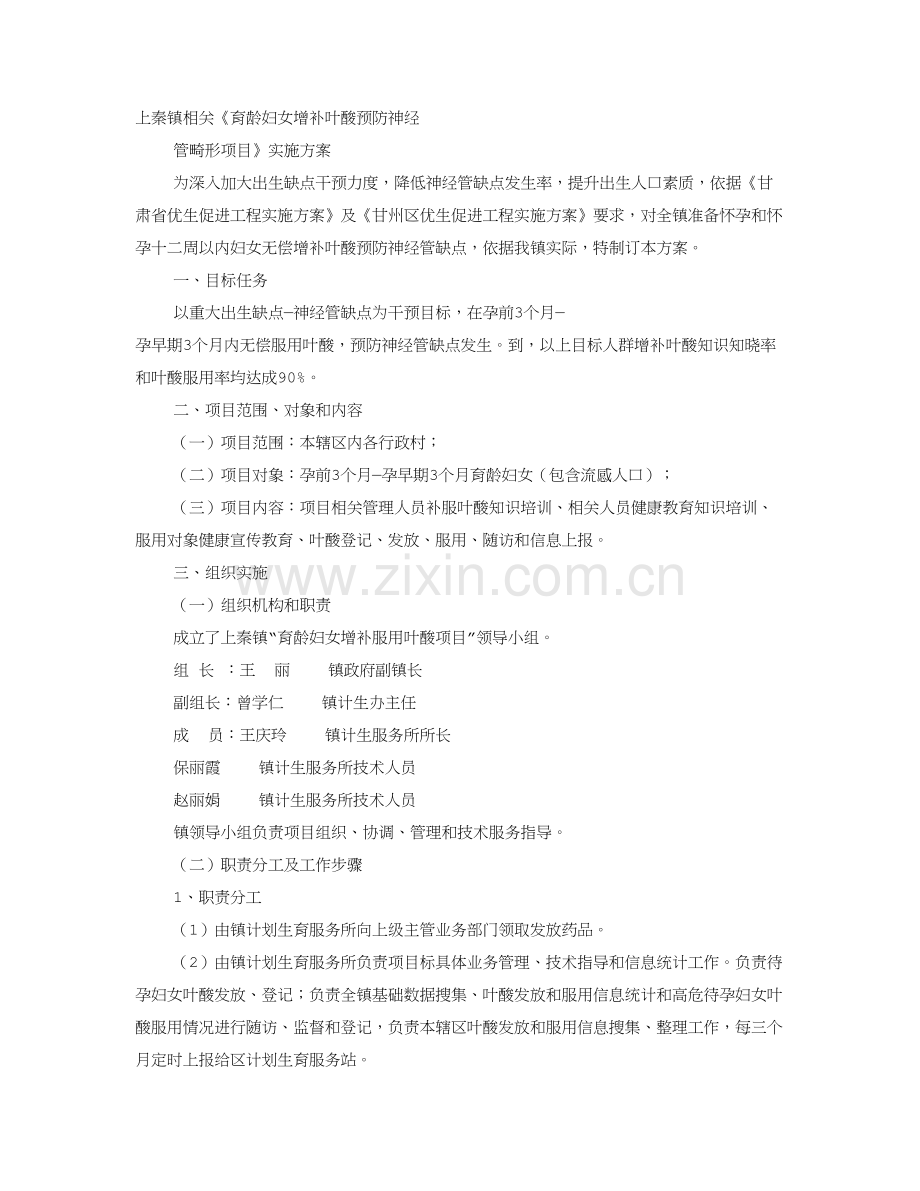 叶酸实施专业方案.doc_第1页