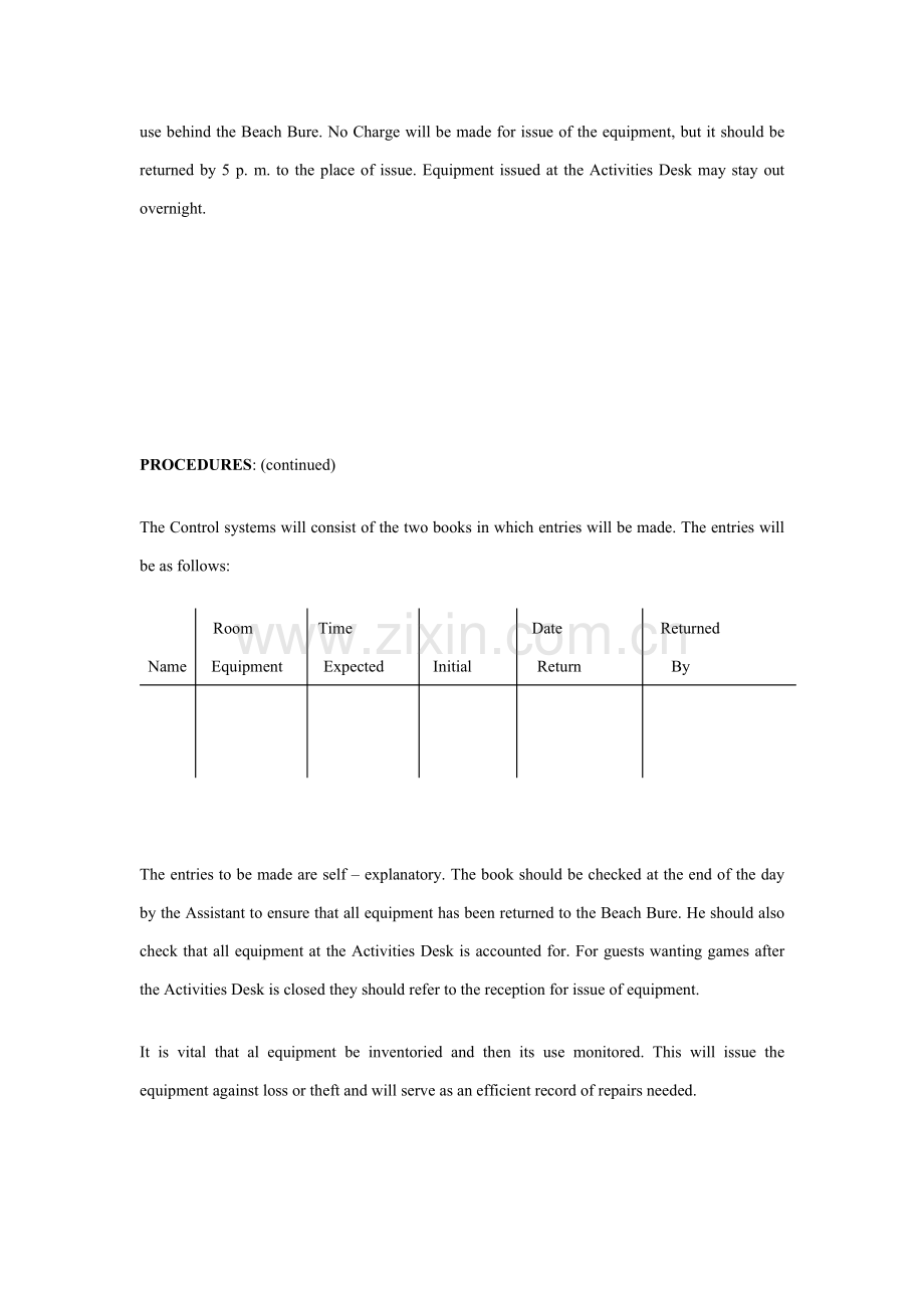 国际著名酒店娱乐部程序英文(2)(00002)模板.doc_第2页