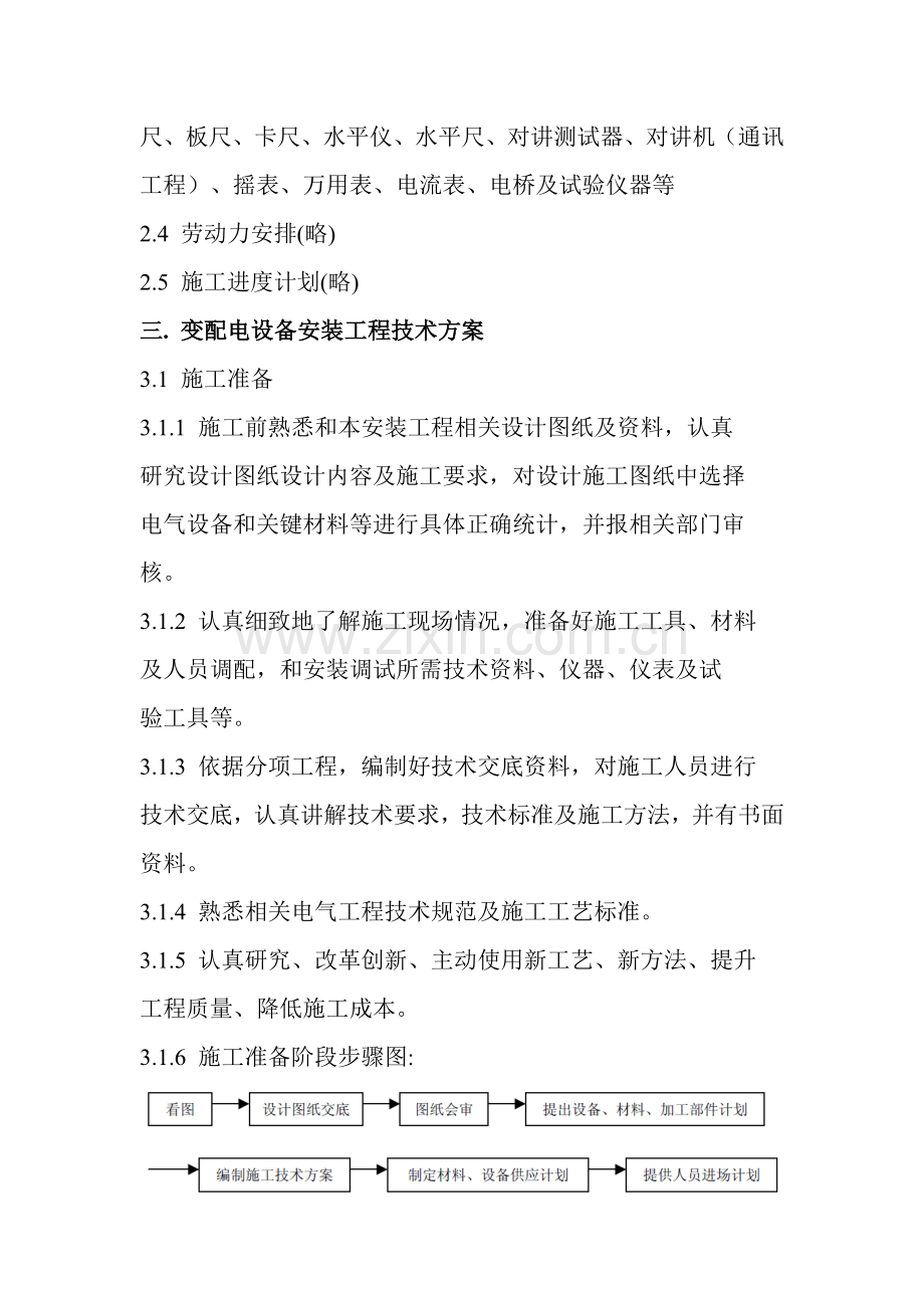 变配电设备安装综合标准施工专业方案.doc_第2页