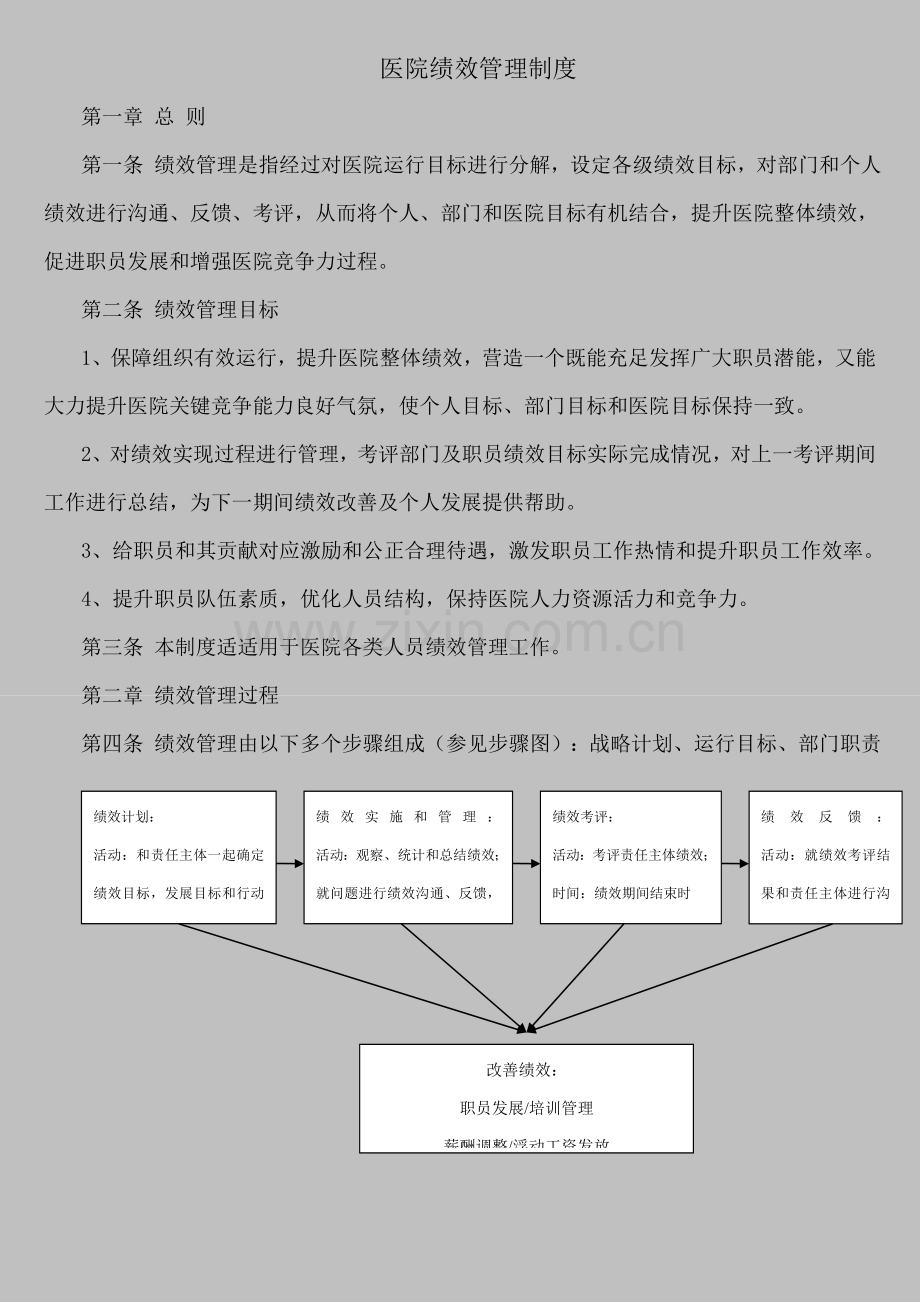 医院绩效管理核心制度.doc_第1页