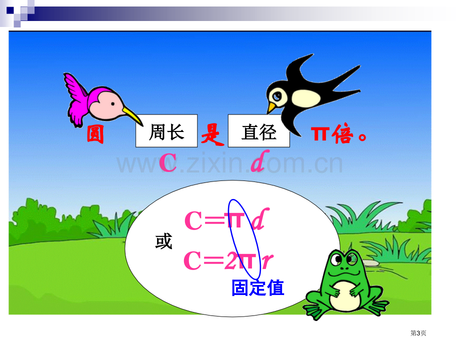 圆的周长和面积的复习市公开课一等奖百校联赛获奖课件.pptx_第3页