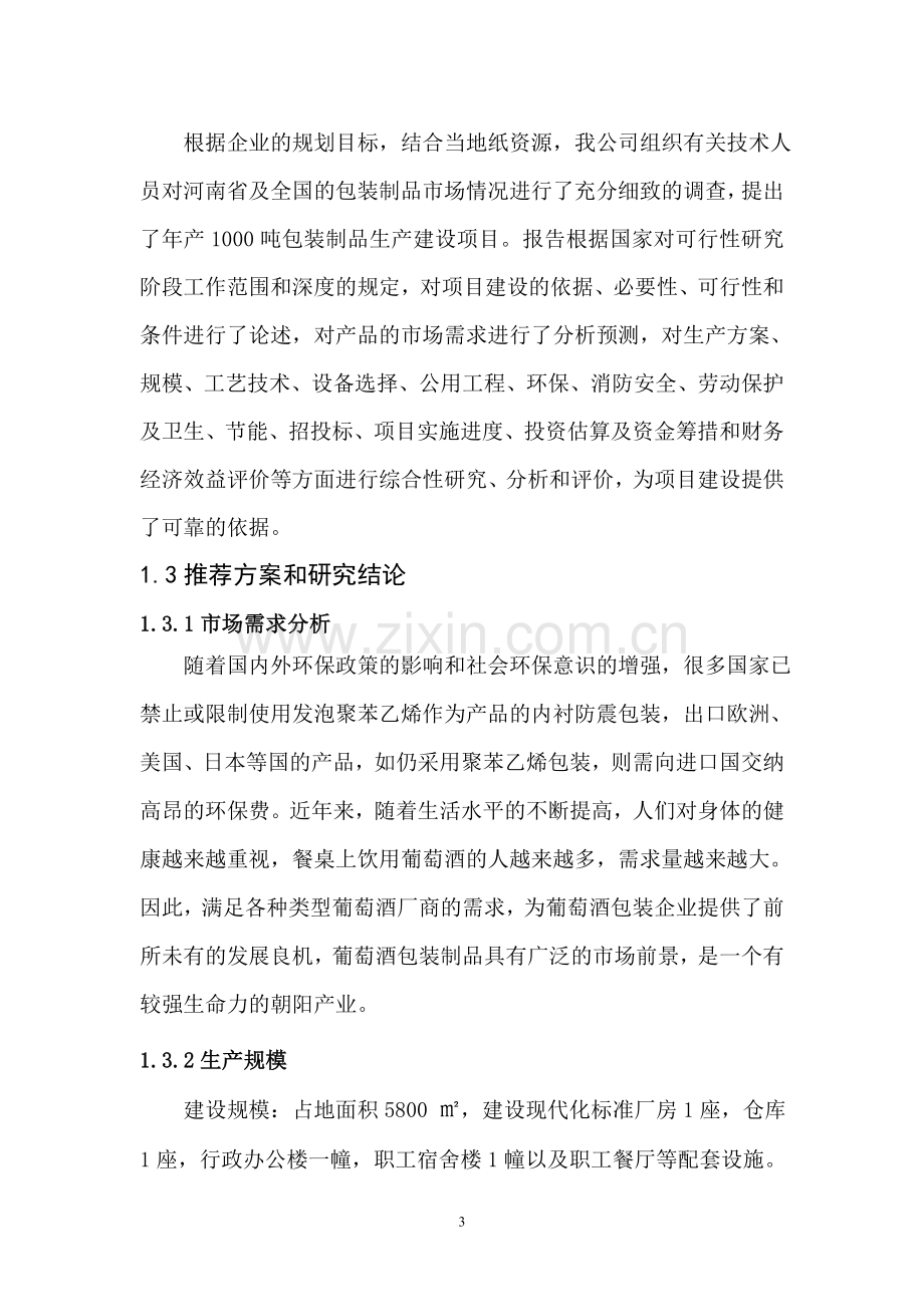 年产1000吨包装制品项目可行性研究报告书.doc_第3页