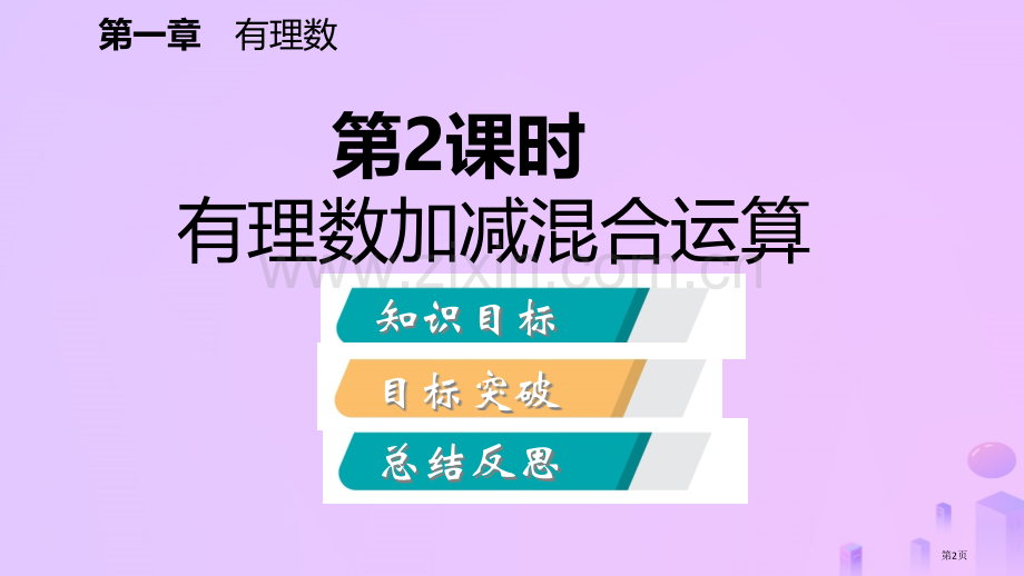 七年级数学上册第1章有理数1.3有理数的加减法1.3.2有理数的减法第二课时有理数的加减混合运算听课.pptx_第2页