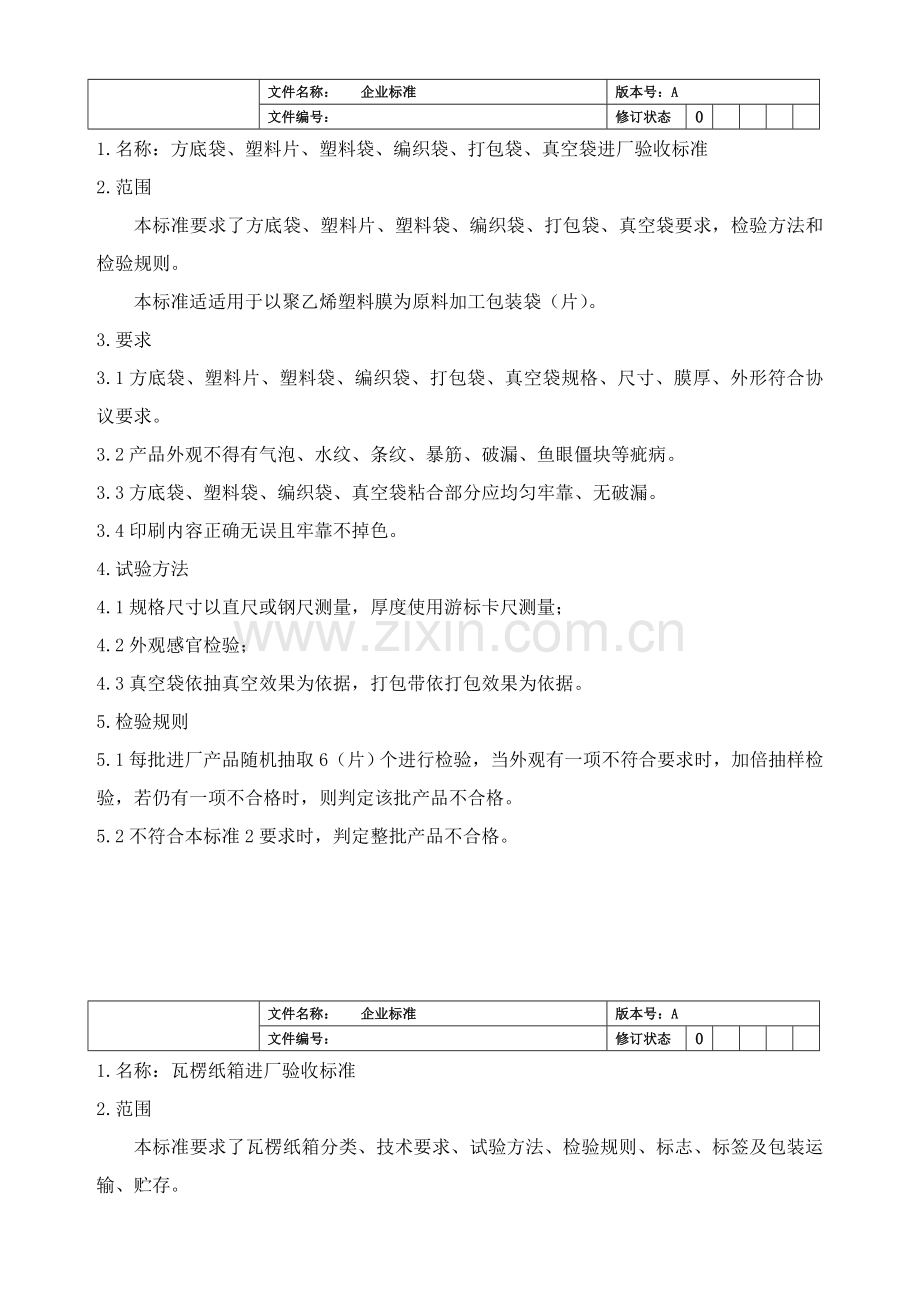 X食品厂原辅料验收统一标准一.doc_第2页