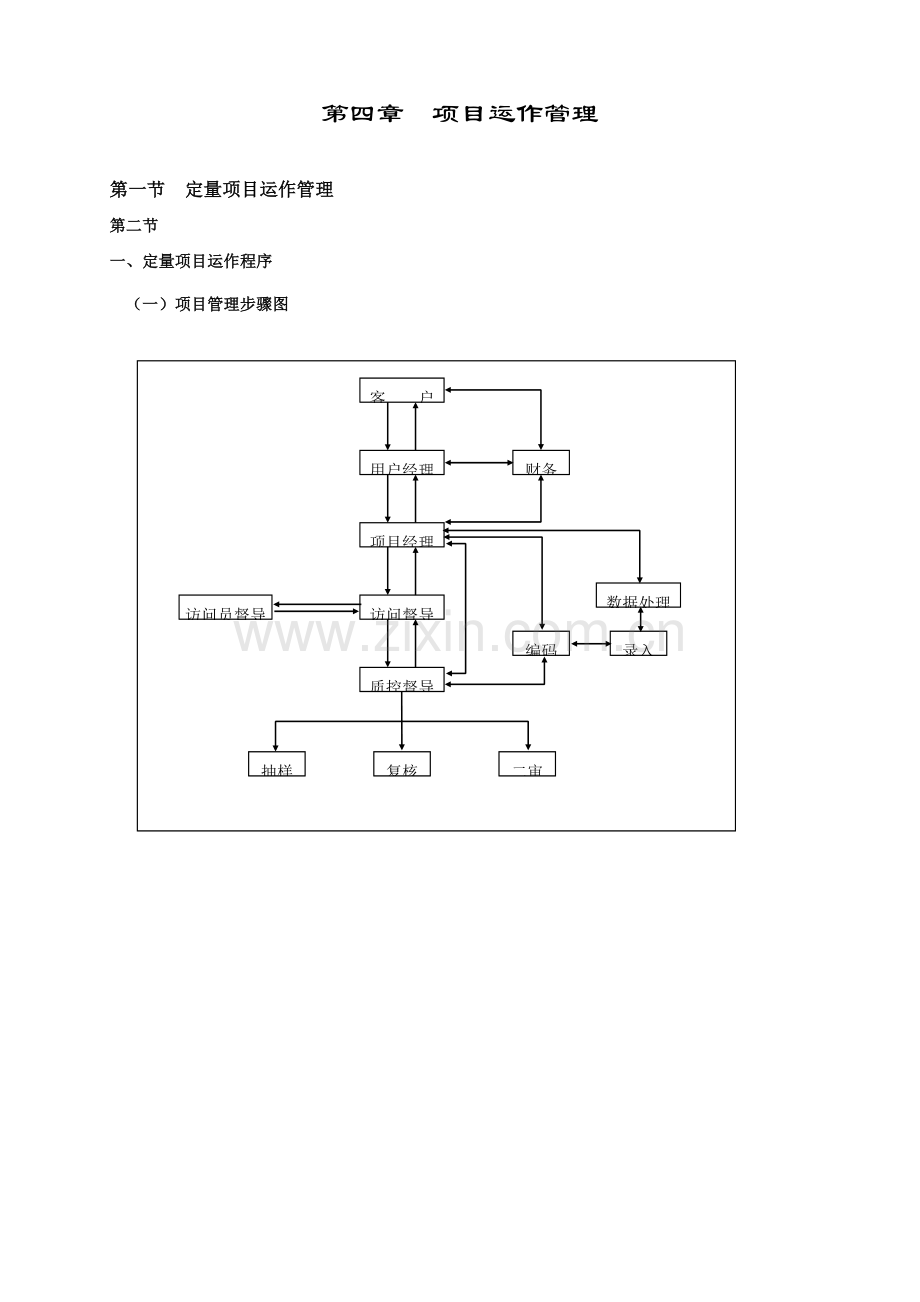 定量项目运作管理程序手册模板.doc_第1页