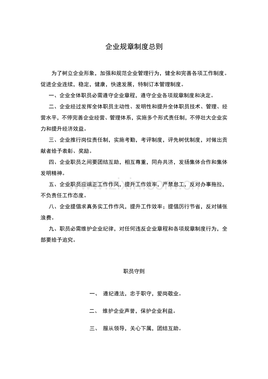 公司标准规章核心制度总则.doc_第1页