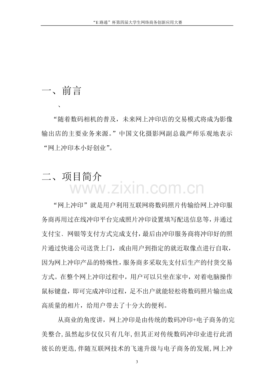 心印像网上商店创业策划书.doc_第3页