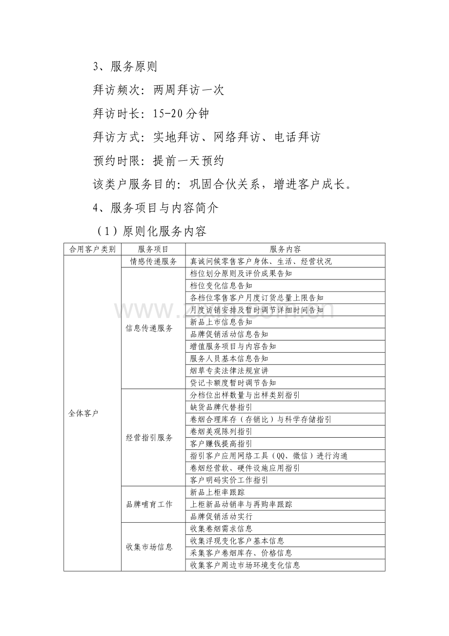 客户经理拜访服务统一标准与工作作业流程.doc_第2页