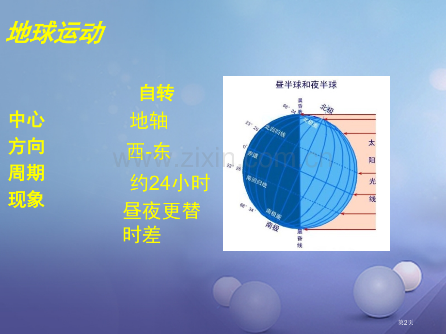 七年级地理上册1.2地球的运动教学市公开课一等奖百校联赛特等奖大赛微课金奖PPT课件.pptx_第2页