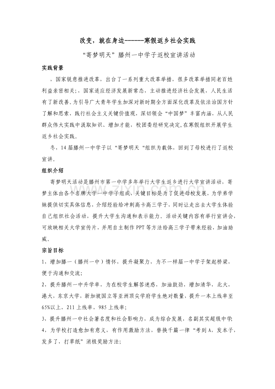 寒假返乡实践调研分析报告.docx_第1页