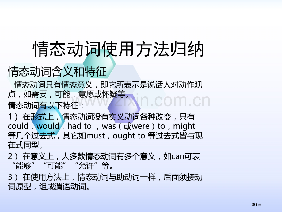 情态动词用法归纳全市公开课一等奖百校联赛获奖课件.pptx_第1页