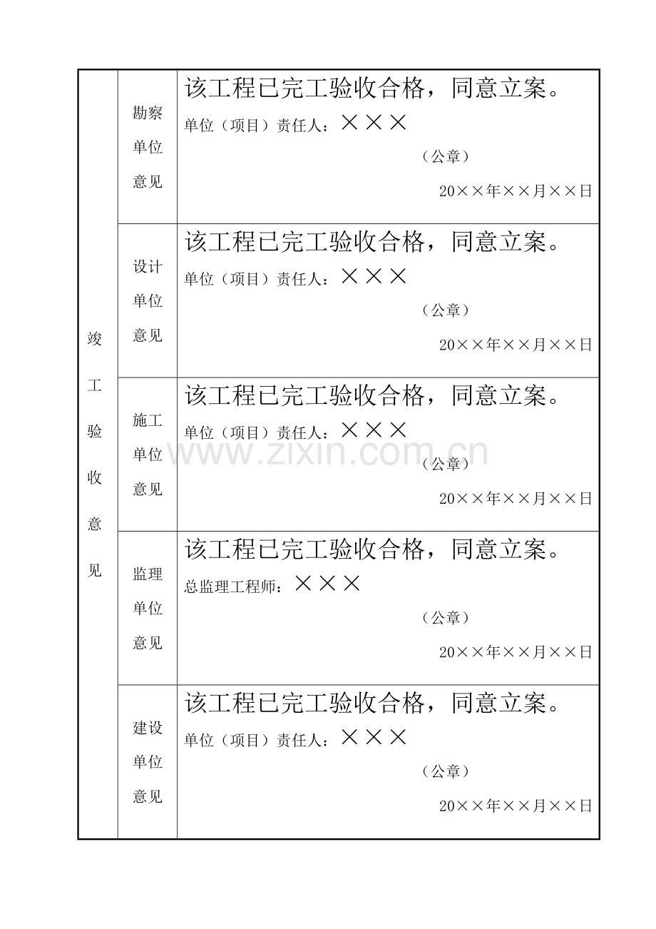 房屋经典建筑综合重点工程和市政基础设施综合重点工程竣工全面验收备案表范本.doc_第3页