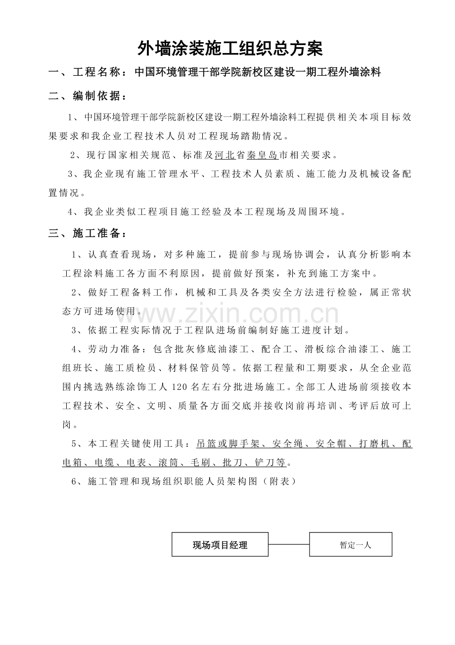 外墙真石漆涂装综合标准施工专业方案.docx_第1页