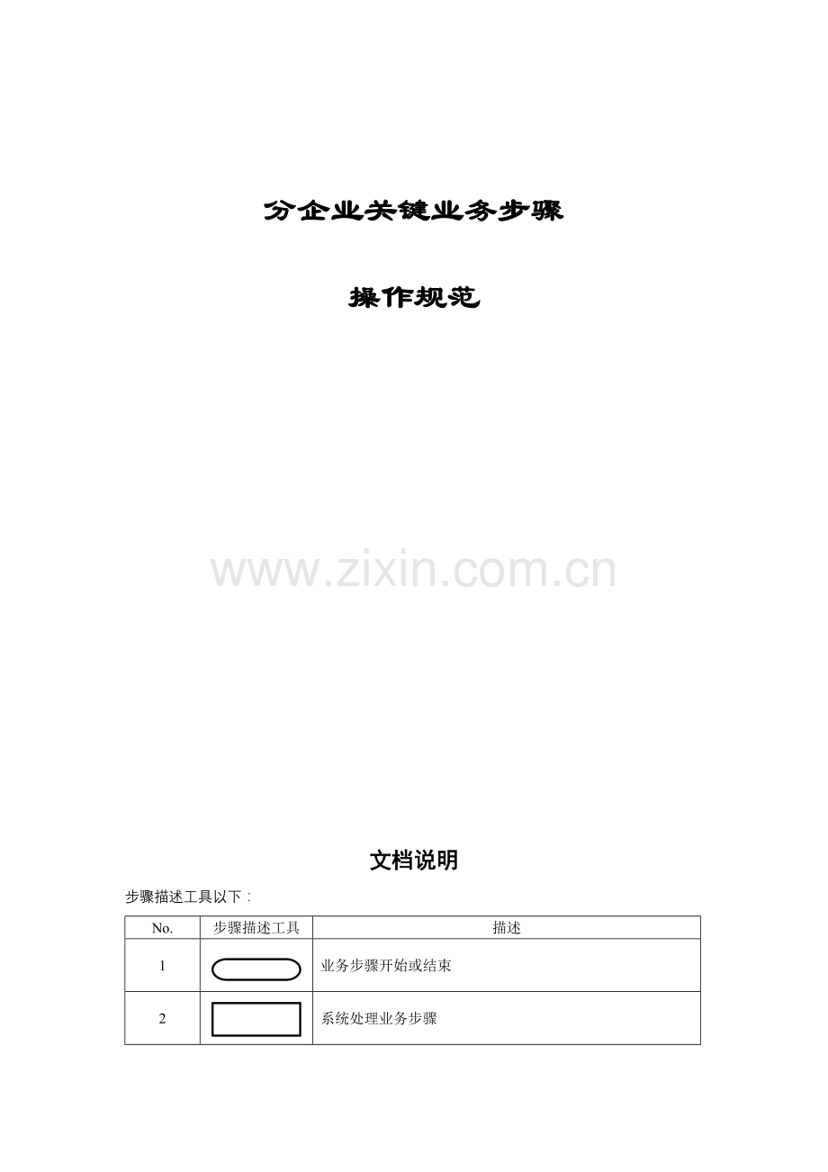 分公司主要业务流程操作规范模板.doc_第1页