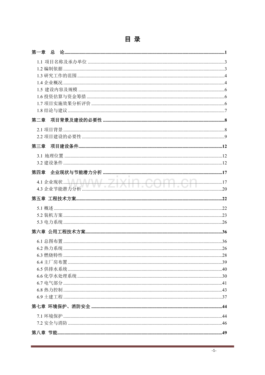 2x12mw富裕煤气发电可行性研究报告.doc_第1页