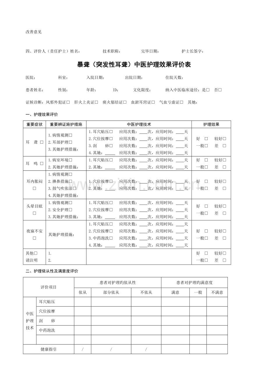 19个病种中医护理专题方案评价表.docx_第2页