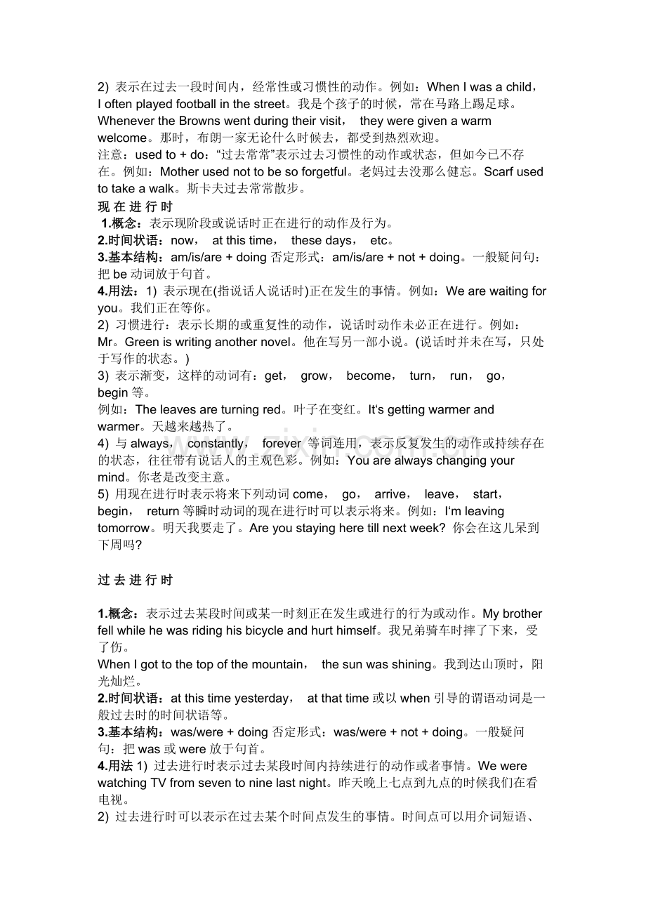 初中英语8大时态知识点总结.docx_第2页