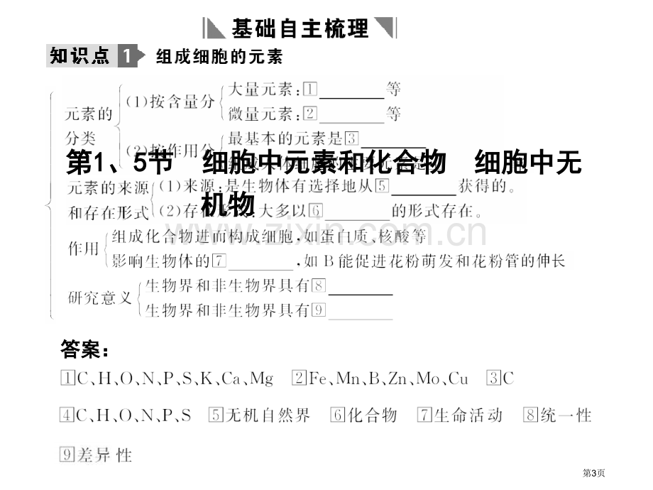 届高考生物第一轮基础自主梳理复习9市公开课一等奖百校联赛特等奖课件.pptx_第3页