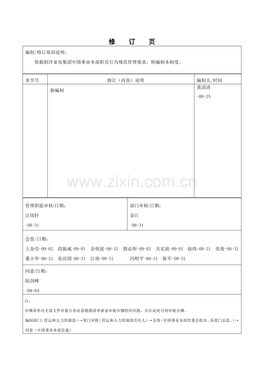 公司员工行为规范管理办法模板.doc_第2页