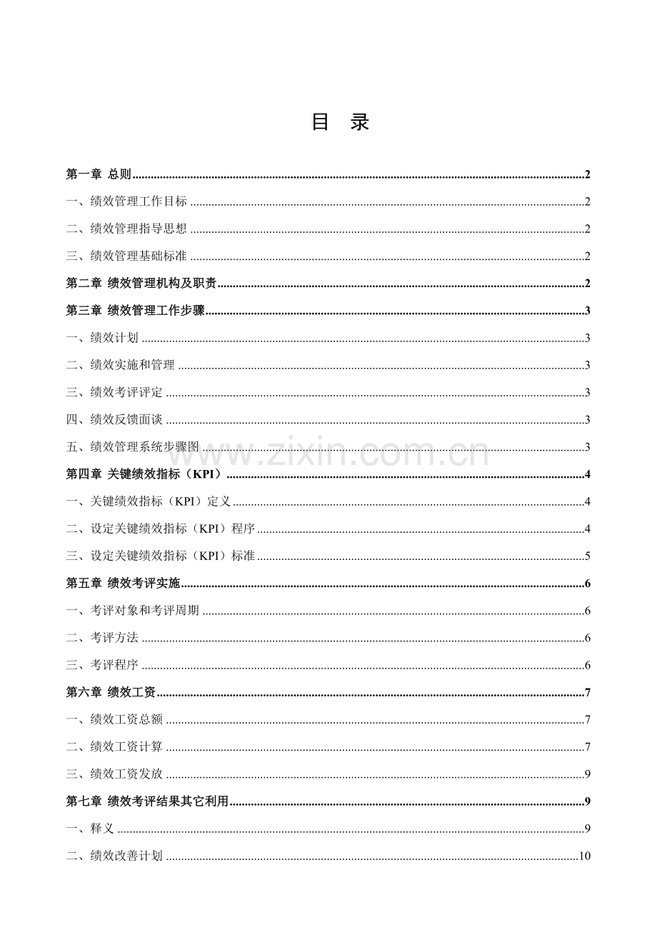 公司绩效管理办法模板.doc_第1页