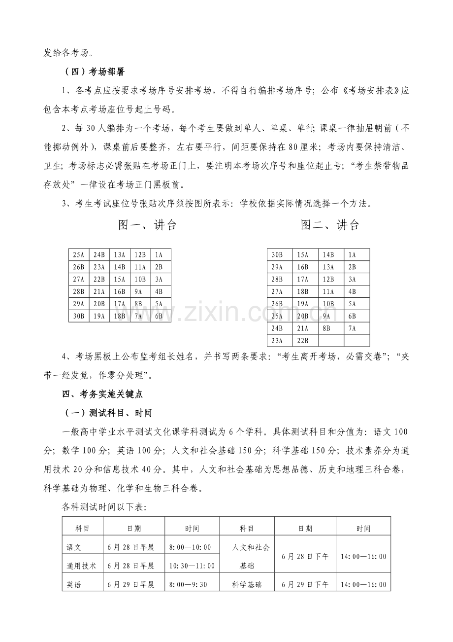 合肥市区普通高中学生学业水平测试考务实施专业方案.doc_第3页