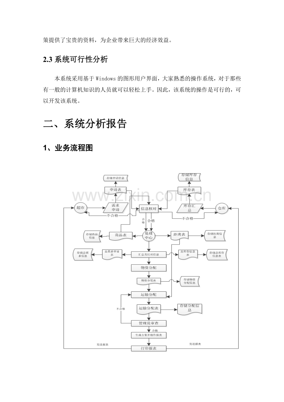 连锁超市物资分配系统项目可行性分析报告.doc_第3页