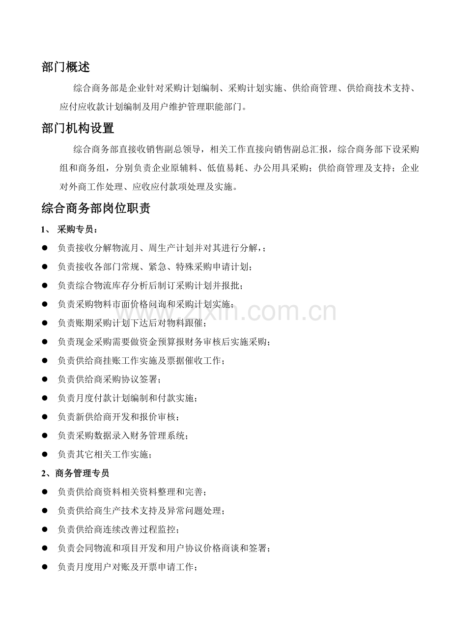 商务综合部组织结构及岗位基础职责.doc_第2页