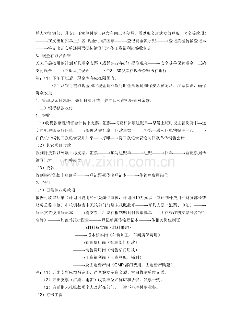 公司财务流程及岗位设置模板.doc_第2页