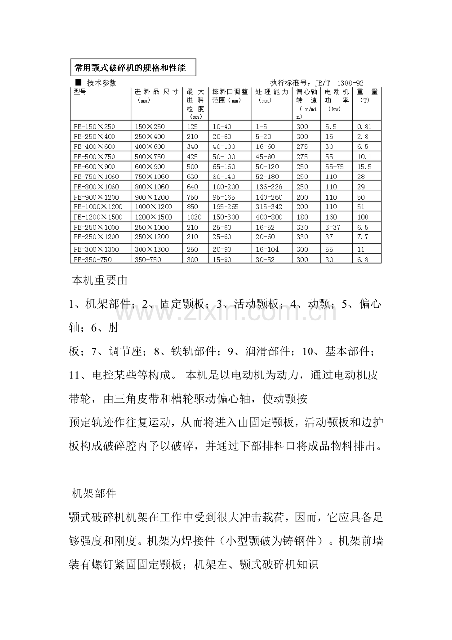 复摆颚式破碎机的说明指导书.doc_第3页