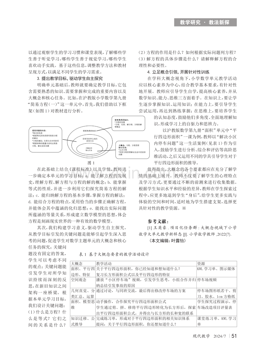 大概念视角下的小学数学单元教学研究.pdf_第2页