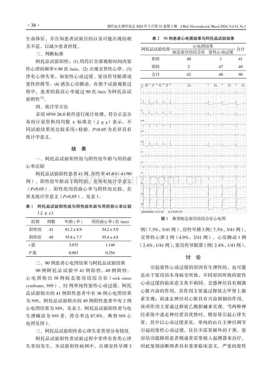 对术前心动过缓患者行阿托品试验的结果观察.pdf_第2页