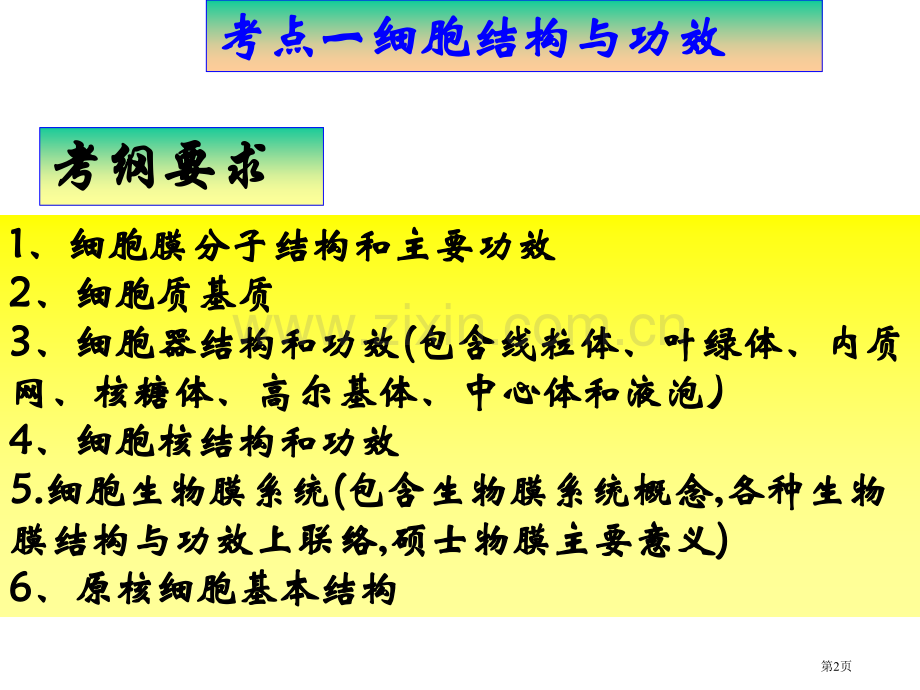 人教版教学云南省弥勒县庆来中学学年高一生物细胞的结构与功能省公共课一等奖全国赛课获奖课件.pptx_第2页