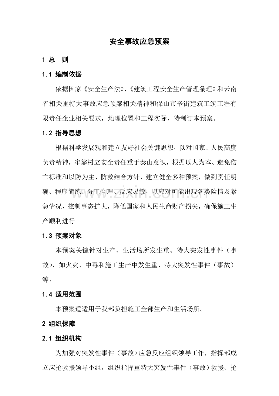 安全事故应急专题预案.doc_第2页