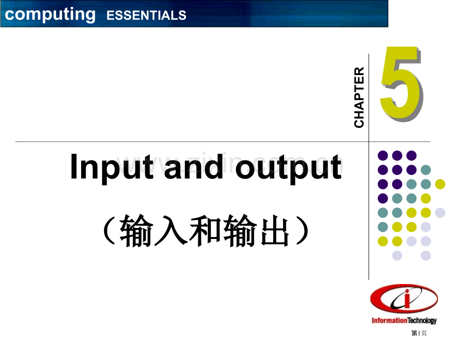 计算机专业英语输入和输出省公共课一等奖全国赛课获奖课件.pptx_第1页