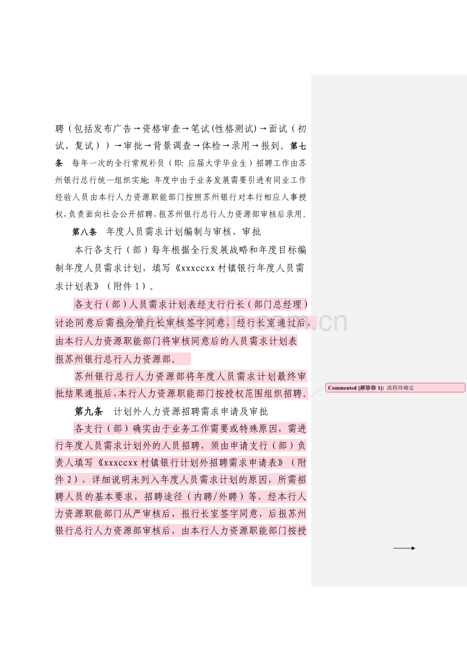 村镇银行用工管理办法模版.docx_第2页