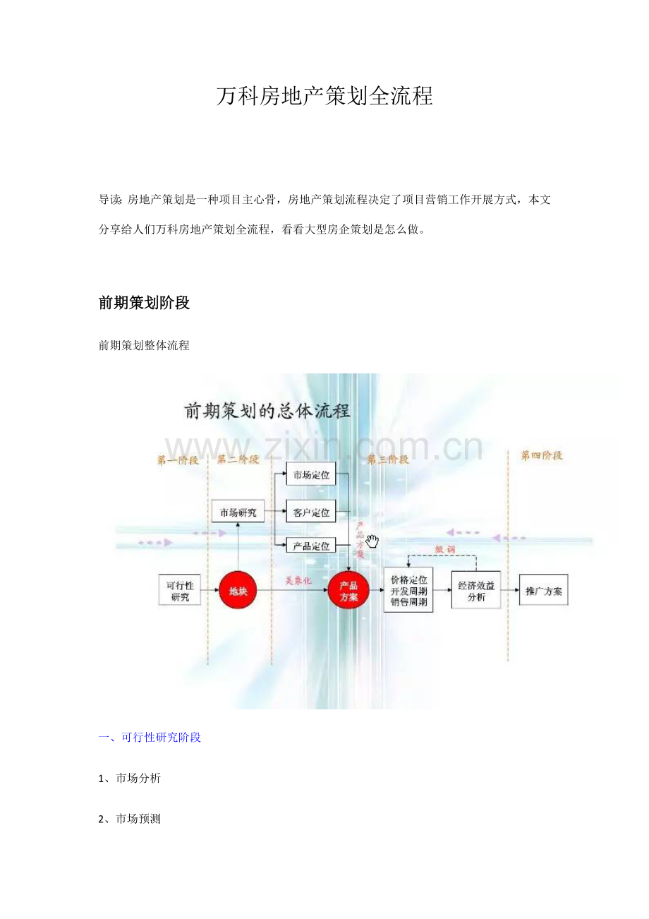 万科房地产专业策划全作业流程.doc_第1页