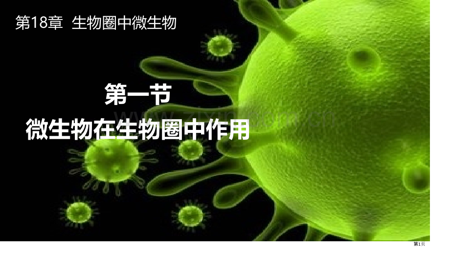 微生物在生物圈中的作用教学课件省公开课一等奖新名师优质课比赛一等奖课件.pptx_第1页