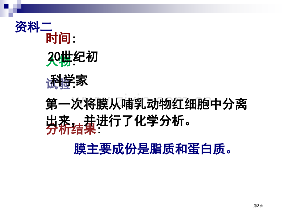 生物膜的流动镶嵌模型课件市公开课一等奖百校联赛特等奖课件.pptx_第3页