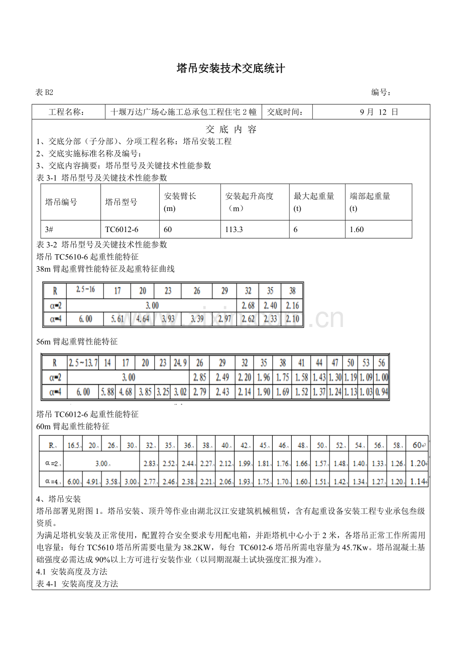 塔吊安装关键技术交底.doc_第1页