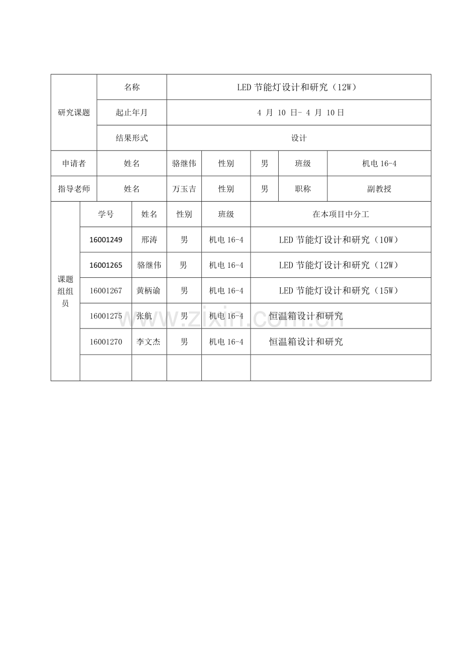 LED节能灯的设计与研究应用开题报告.doc_第3页