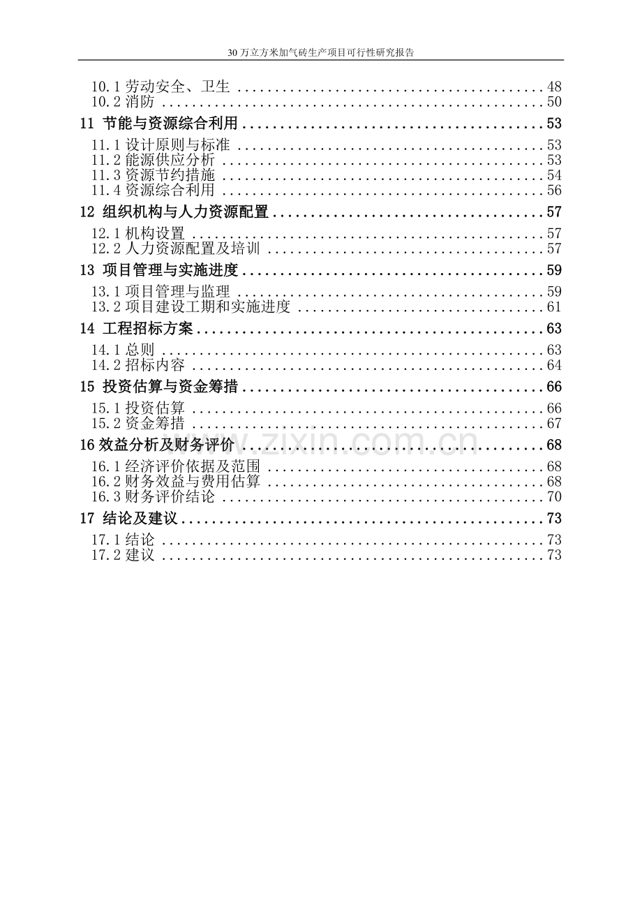 30万立方米加气砖生产项目建设可行性研究报告.doc_第2页